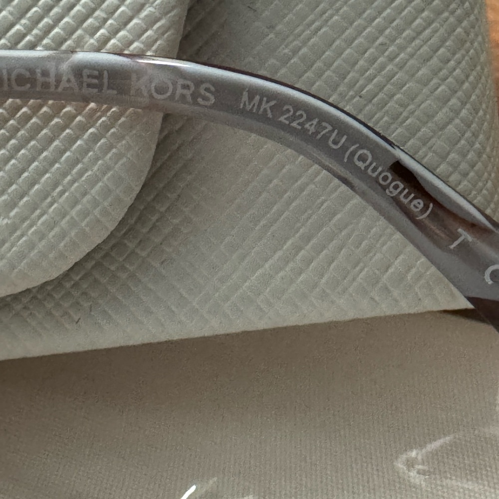 Michael Kors QUOGUE Square Pink Tortoise Sunglasses with Gradient Lenses New - Picture 7 of 14